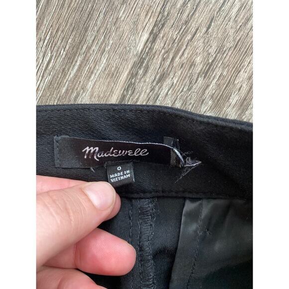 Madewell The Rosedale High-Rise Crepe Straight Pant In Black Size 0 - Picture 5 of 7